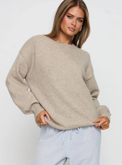 Oversized knit sweater