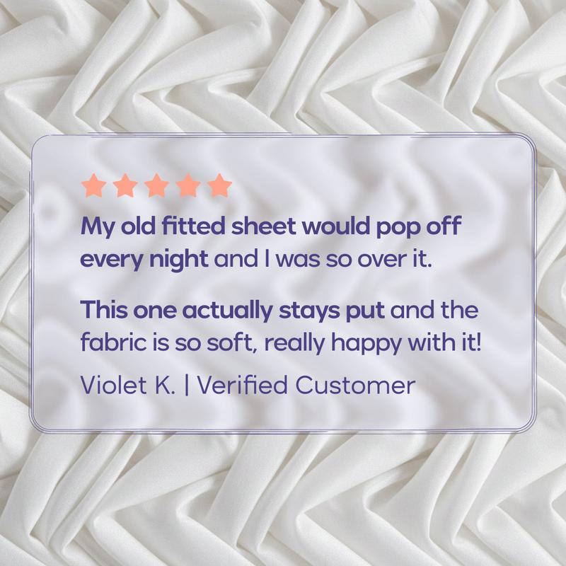 EasyFit sheets - silky soft, breathable, and wrinkle-resistant